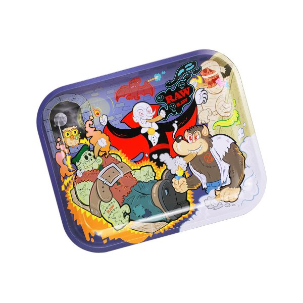 RAW Monster Sesh Large Metal Rolling Tray