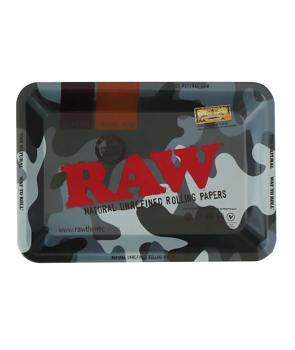 RAW Urban Camo Metalen Rolling Tray - Mini RAW Urban Camo Metalen Rolling Tray - Mini