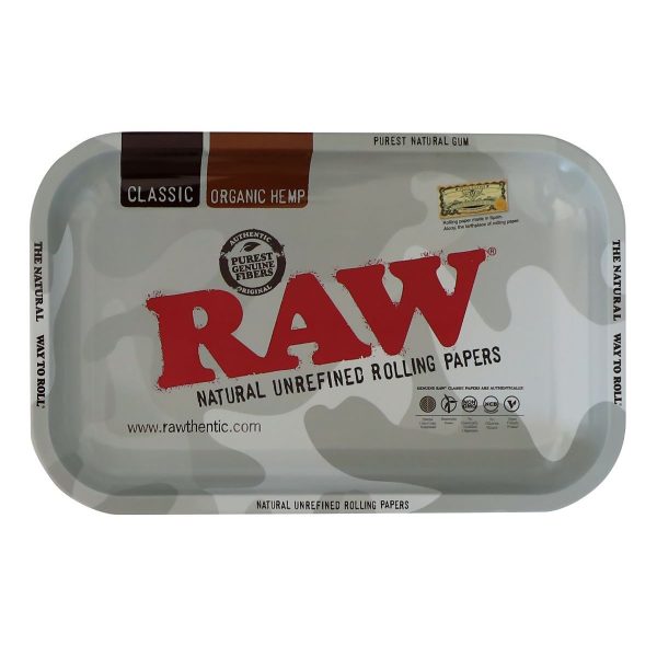 RAW Arctic Camo Metalen Rolling Tray - Medium