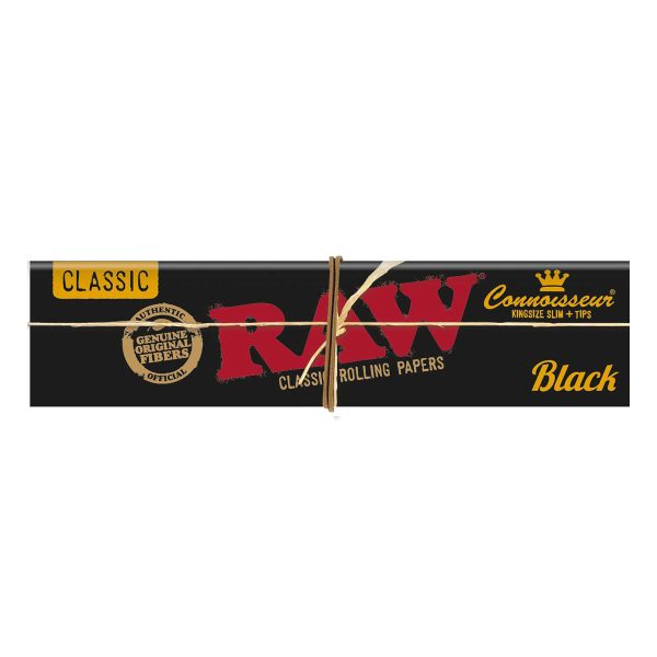 RAW Black Connoisseur - Kingsize Slim + Tips