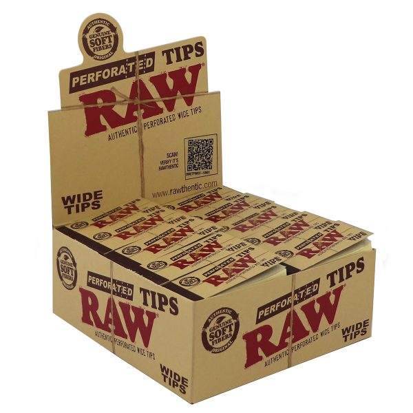 RAW Perforated Wide Filter Tips Doos