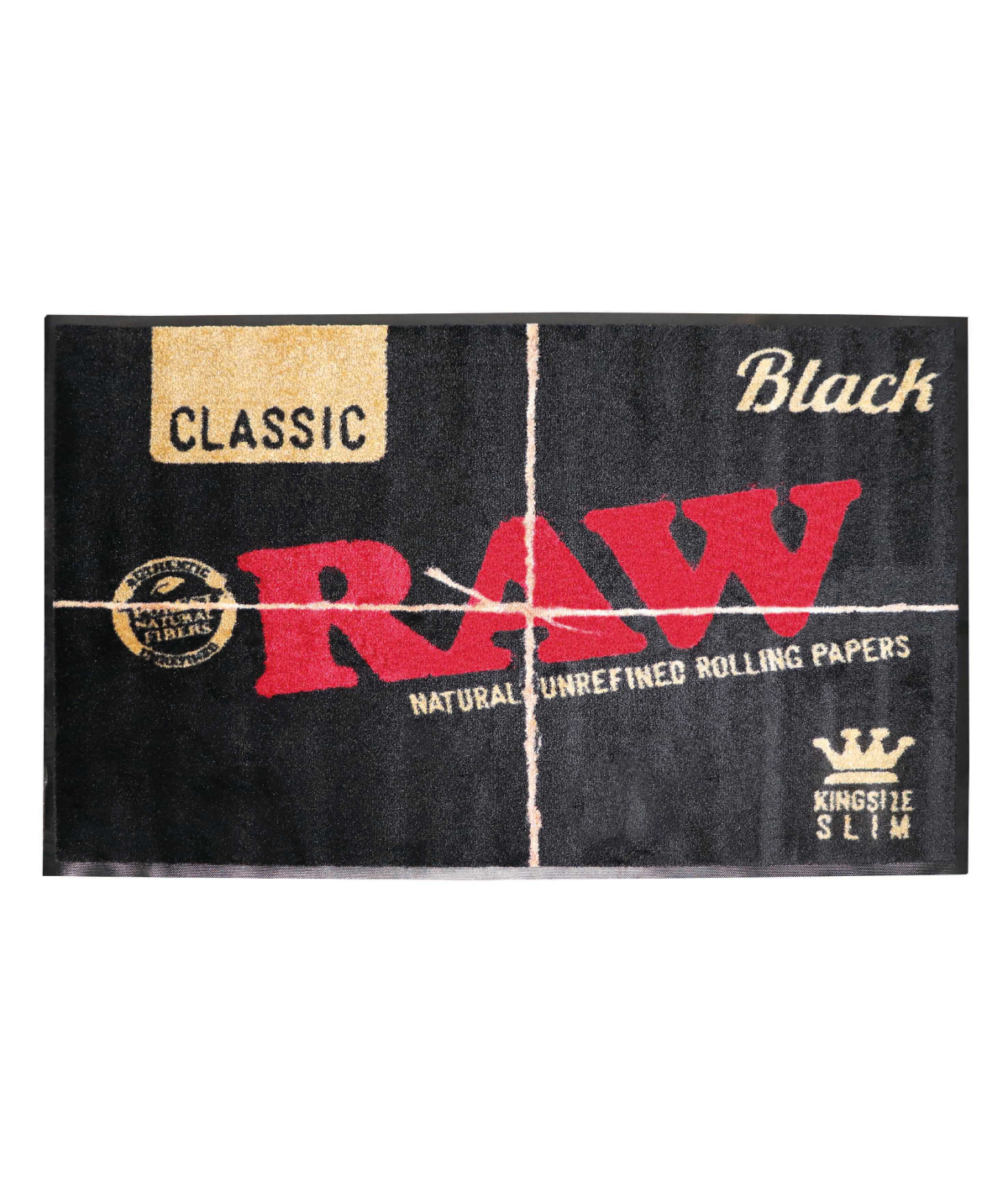 RAW Black Vloermat (120x80cm) RAW Black Vloermat (120x80cm)