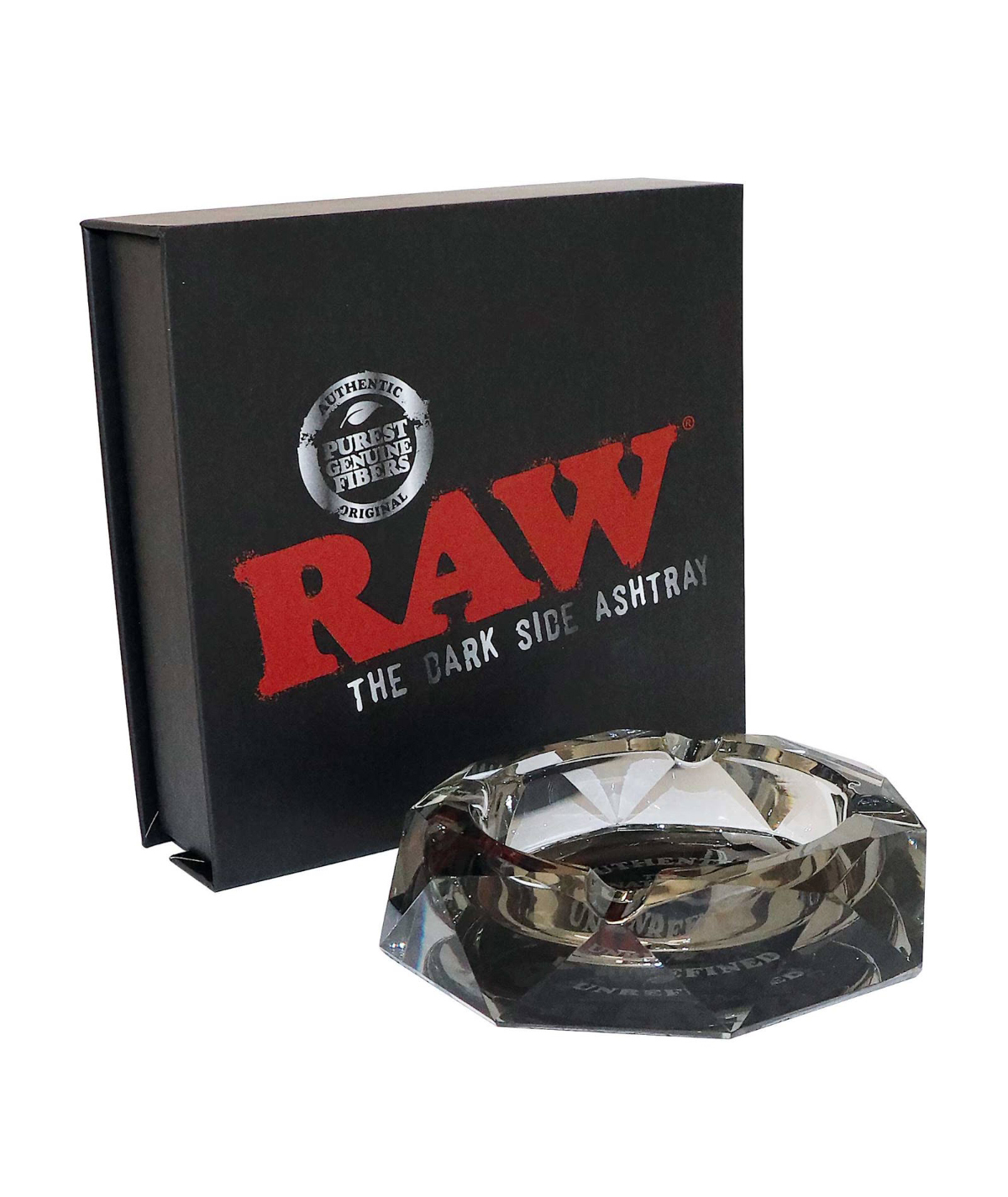 RAW Darkside Glazen Asbak Doos RAW Darkside Glazen Asbak Doos