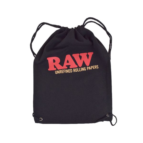 RAW Drawstring Bag Black Voorbeeld