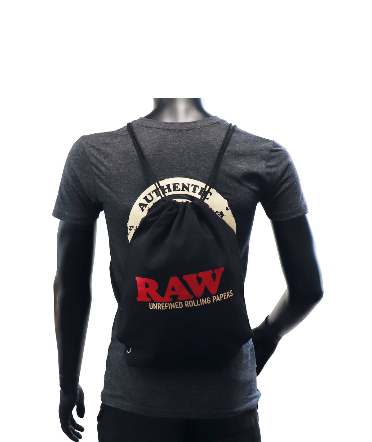 RAW Drawstring Bag Black RAW Drawstring Bag Black