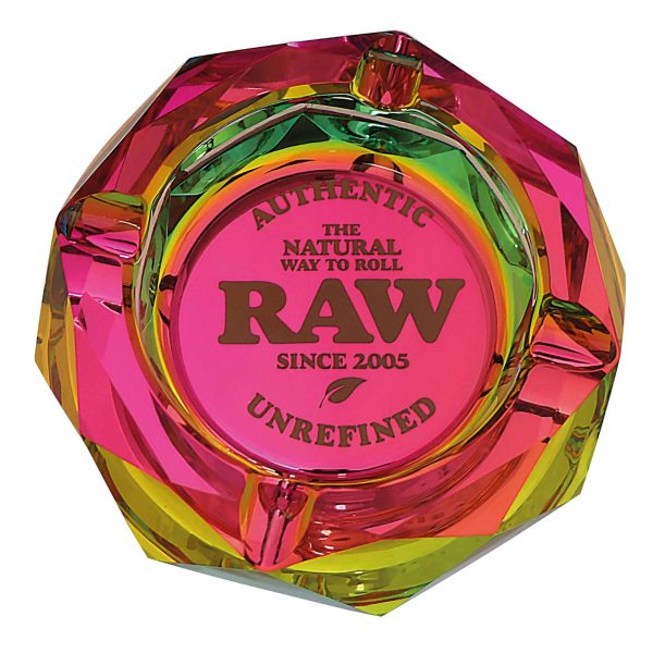 RAW Glazen Asbak – Regenboog