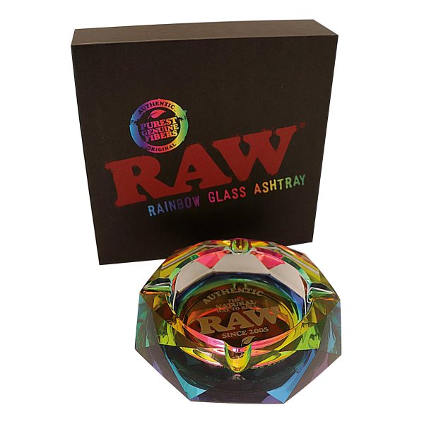 RAW Glazen Asbak – Regenboog Doos