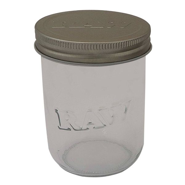 RAW Glazen Mason Jar – Large (475ml)