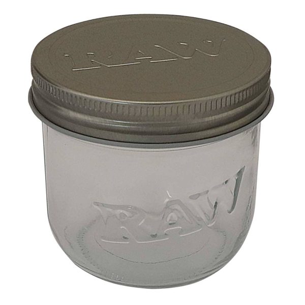 RAW Glazen Mason Jar – Medium (300ml)